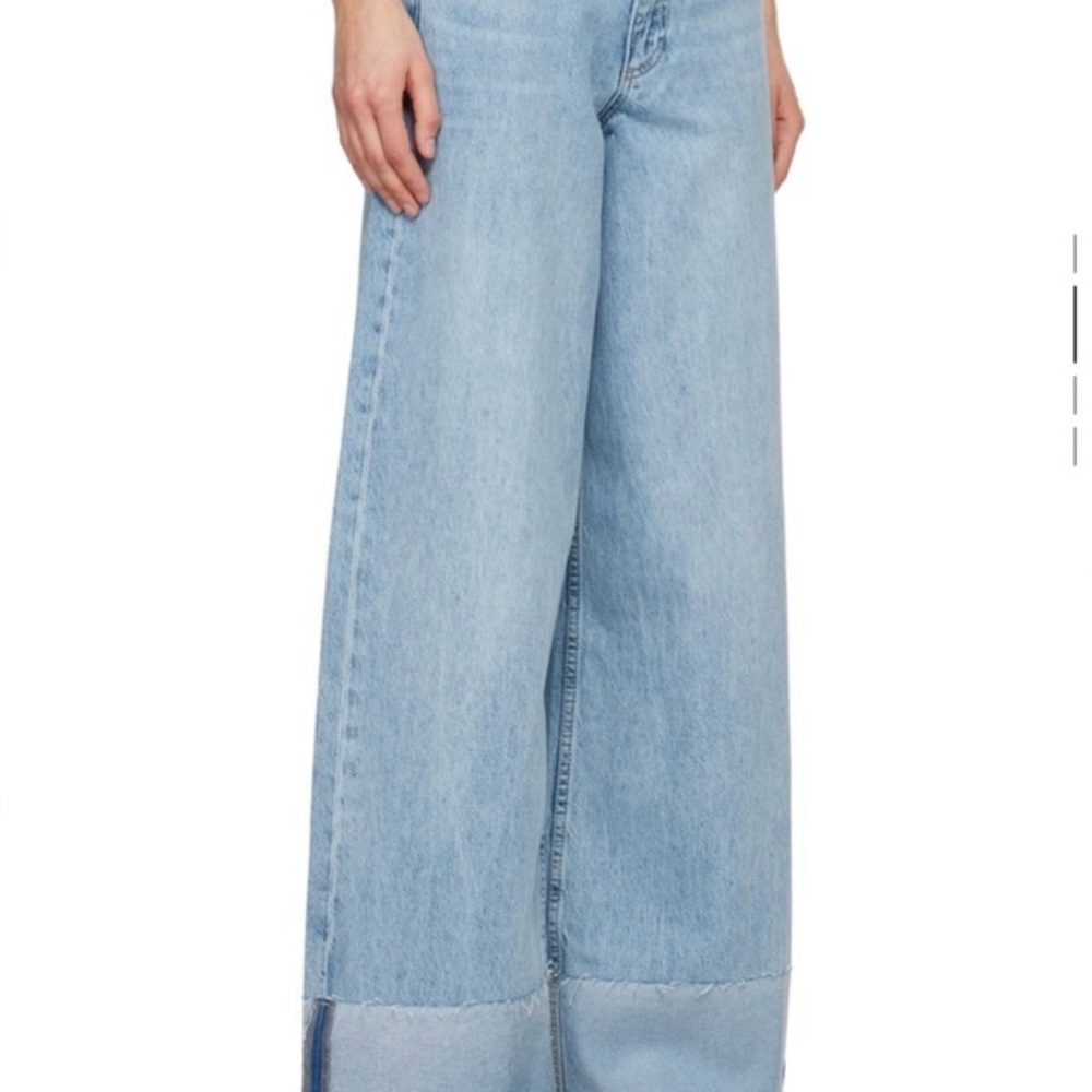 Rag & Bone Blue Flare Wide Leg Jeans
